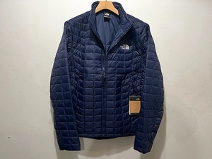 即決 新品 正規品 USA限定 日本未発売 The North Face ノースフェイス US-XL 希少な白ロゴ THERMOBALL ECO JACKET ネイビー 洗濯可能