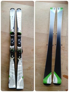 ● J) elan エラン AMPHIBIO WAVEFLEX 14 スキー 板 160cm ビンディング ELX 12 中古 ③