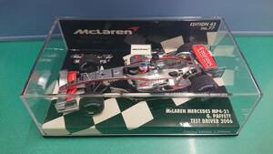 MINICHAMPS 1/43 EDITION 43 no.77 マクラーレン メルセデス MP4-21 ゲイリー・パフェット TEST DRIVER 2006 ミニチャンプス