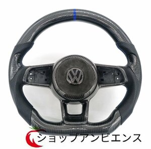 ◆稀少品◆ VW フォルクスワーゲン ゴルフ7GTI ゴルフ7 R／R-LINE カーボン製　ステアリング 　フレームとエアバックカバーが付属