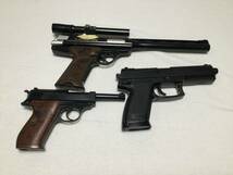 【ジャンク】 MATSUSHIRO AUTOMAG CUSTOM ＆ マルイ製 H&K MK23 ＆ ワルサー P38 等々まとめて6点_画像4