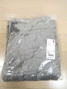 未使用 ユニクロ ★ メンズ３XL フリースパンツ シルキーフリースイージーパンツ ★ グレー