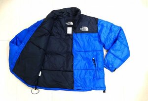 ザ・ノースフェイス ★ 700フィル ダウンジャケット・ジャンパー ★ ロゴ刺しゅう入り ★ ブルー・ブラック ★ THE NORTH FACE