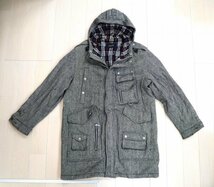 バーバリー ブラックレーベル ★ 中わたいり コート ★ グレー ★ Burberry_画像1