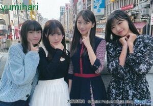 生田衣梨奈 牧野真莉愛 山﨑愛生 弓桁朱琴 11/22発売 ご当地生写真＜大阪編＞パート2 戎橋