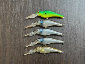 【中古品 5個セット】 エバーグリーン スピンムーブシャッド EVER GREEN SPIN MOVE SHAD # ブラックバス シャッド 今江克隆 インスパイア