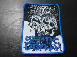 SEPTIC DEATH вышивка patch нашивка septik*tes/ pushead Pas head metallica napalm death siege slayer