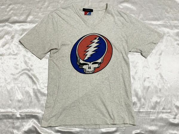 【送料無料 値下げ交渉歓迎】グレイトフルデッドGratefulDead 半袖Tシャツ M スカル 古着 アメリカロック ドクロガイコツ ジェリーガルシア