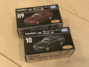 未開封 トミカ トミカくじ N賞 09 10 赤色 黒色 2台 セット 日産 スカイライン GT-R (BNR32)