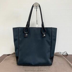 1円【至高の逸品】BOTTEGA VENETA ボッテガヴェネタ ビジネスバッグ ハンドバッグ トートバッグ レザー イントレチャート ネイビー系