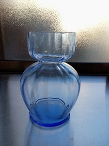 レトロ　花瓶　古硝子　ガラス花瓶　球根栽培　フラワーベース　1個　