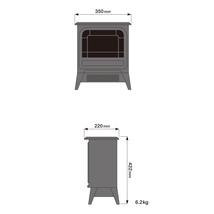 ディンプレックス オプティフレーム 電気暖炉 マイクロストーブ Micro Stove BK ブラック　コンパクト　おしゃれ　お洒落　暖房　ヒーター_画像5