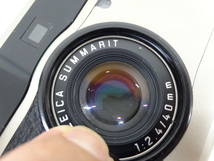 美品 LEICA ライカ minilux ミニルックス SUMMARIT ズマリット 1:2.4 / 40mm コンパクト フィルム カメラ レザーケース付き 動作確認済み_画像4