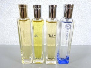 4点セット まとめて 残量多め HERMES エルメス Twilly ツイリー UN JARDIN EN MEDITERRANEE 地中海の庭 IRIS UKIYOE ウキヨエ 他 15ml 香水