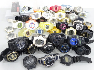 ジャンク 45点セット まとめて CASIO カシオ G-SHOCK Gショック Baby-G AW-591 G-300G AW-510 GC-2000 他 腕時計 