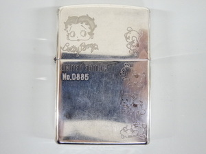 1997年製 ZIPPO Betty Boop ベティ ブープ LIMITED EDITION 限定 シルバー 銀 オイル ライター 喫煙 USA