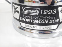 美品 92年製 Coleman コールマン SPORTSMAN 288 スポーツマン 1993 Limited Edition ツーマントル ランタン USA製 キャンプ アウトドア_画像4