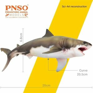 PNSO 54 クレトキシリナ サメ モササウルス類 魚類 海洋動物 リアル フィギュア PVC おもちゃ 模型 誕生日 プレゼント塗装済 中身中空