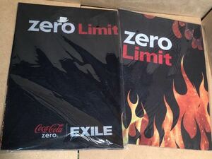 送料込み　EXILE×コカ・コーラゼロ　zero Limit バンダナ　2種　ミニポスター付き　2013年　非売品　ノベルティグッツ　未使用品