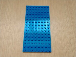 中古品　レゴ　プレート 8x16　ブルー色　部品取り用　LEGO