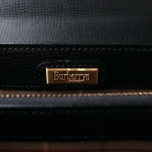 【送料無料】BURBERRY｜バーバリー ヴィンテージ レザー ポーチ セカンドバッグ クラッチバッグ_画像10