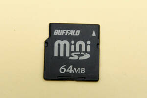 64MB miniSDカード　BUFFALO