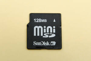 128MB miniSDカード　SanDisk