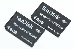 4GB メモリースティック PRO Duo ●2枚セット● SanDisk 