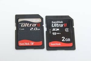 2GB SDカード SanDisk Ultra ll　●2枚セット● 