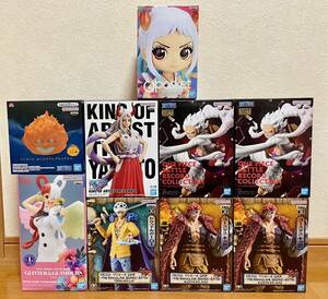 ワンピース ニカ プロメテウス Qposket KING OF ARTIST ヤマト グリグラ ウタ GRANDLINE EXTRA ロー キッド x2 フィギュア 計9体セット！