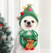 【4点セット】クリスマス　ハット　スタイ　サンタ　ツリー　トナカイ　ペット 犬服_画像4