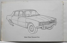 ROVER Three Thousand Five Owner's Maintenace Manual 英語版_画像2