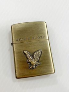 ZIPPO ジッポ LYLE&SCOTT イーグル　ライル&スコット　ゴールド　1991年製　火花確認済みオイルライター 