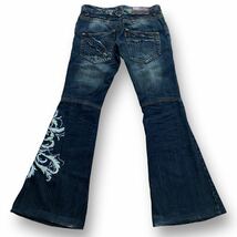 00s Tornado Mart embroidery flared jeans トルネードマート 刺繍 デニム パンツ ifsixwasnine l.g.b KMRii 14th addiction share spirit_画像7
