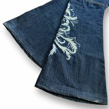 00s Tornado Mart embroidery flared jeans トルネードマート 刺繍 デニム パンツ ifsixwasnine l.g.b KMRii 14th addiction share spirit_画像8