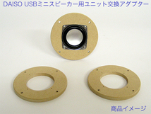 DAISO USBミニスピーカー用 スピーカーユニット変換アダプター 18_画像1