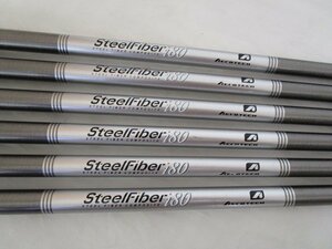 。o○　中古シャフト　AERO TECH Steel Fiber i80(R)　アイアン用　6本