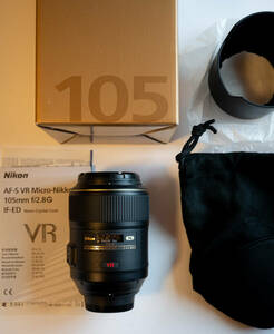 【元箱あり美品】Nikon AF-S VR Micro-Nikkor 105mm f/2.8G IF-ED ★ 単焦点望遠＋マクロレンズ・中古良品 ★ ニコン