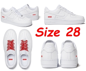 Supreme Nike Air Force 1 Low WHITE US10 28cm 国内正規品 ナイキ シュプリーム エアフォース 1 ロー ホワイト 白 BOX dunk sb JORDAN MAX