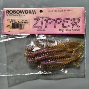 ロボワーム  ジッパーワーム ROBOWORM ZIPPER  ネオンワーム オールドルアー の画像1