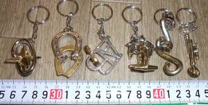  puzzle rings key holder 6 kind (B100 is nayama Cast puzzle rare out of print [ records out of production goods ])