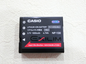 CASIO カシオ / デジカメ　純正バッテリー　NP-130 NP-130A　動作確認済　【 純正品 】 電池パック / ZR300 400 500 700 800 その他