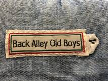 Back Alley Old Boys バックアリーオールドボーイズ シャンブレー シャツ デニム USDE加工 日本製_画像2