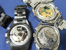 8個 クロノグラフ まとめて ワイアード フォッシル スイスミリタリー マリオバレンチノ メンズ 腕時計 クォーツ miyota セイコー_画像8