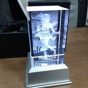 3D クリスタルアート　失われた伝承と秘密の妖精　アトリエ　ライザ2 ライトアップ用LEDスタンド付き　自動色変　中古　現状渡し