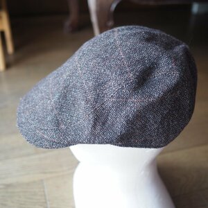 Override オーバーライド　日本製　ウール混 ハンチング帽　60㎝　　毛混 帽子 キャップ