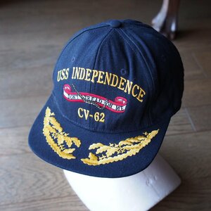 USS Independence　CV-62　インディペンデンス　空母　廃艦　米海軍　アメリカ軍　米国製 THE CORP　アポロキャップ　帽子 アメリカ製 USA