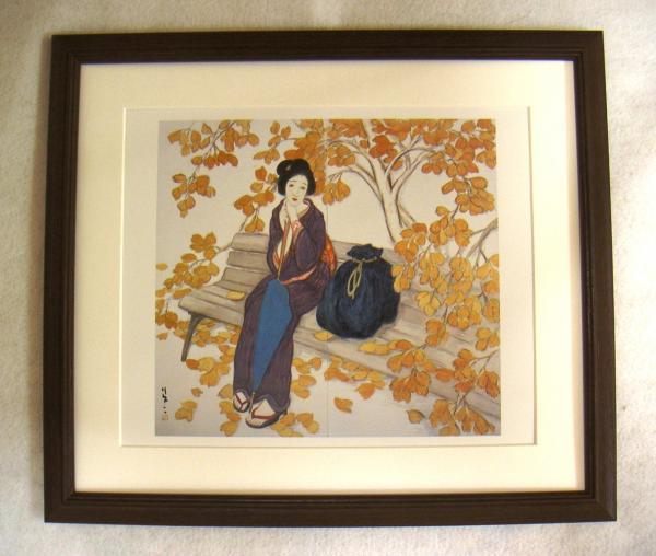 ◆Yumeji Takehisa Détente d'automne Impression artistique, Cadre en bois, Achetez-le maintenant◆, Peinture, Peinture japonaise, personne, Bodhisattva