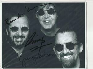  paul (pole) * McCartney & George * Harrison & apple * Star autograph sa Info toThe Beatles