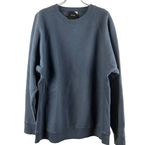 ATON（エイトン）Wide Design Longsleeve T Shirt (navy)